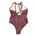 Kona Sol Ladies Size 16W One Piece Swimsuit Swimwear Padded Bra Brown With Black Photo 2