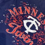 Minnesota Twins Baseball Tee Shirt Top Blue Size M Photo 1