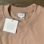 Le lis  Happy Days Only‎ Embroidered Oversized Sweatshirt - Size S - Cocoa - NWT Photo 6