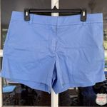 J.Crew Women's Size 12 Blue Cotton/Elastane Mid Rise 4" Dress Chino Shorts Photo 0