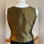 Oleana The Norwegian Story Green/Gold NWT Shell 100% Silk Made In Norway Sz S. Green Photo 4
