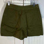 Tuckernuck army green safari shorts linen cotton size small nwt Photo 0