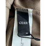 Cider  Body Con Dress Womens Size M Brown Ribbed Round Neck Long Sleeve Midi NEW Photo 7