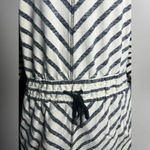 Loft  Cotton Striped Drawstring Sweatshirt, size Medium. Photo 2