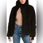 NWT Womens S13 SAM Faux Sherpa Black Coat Jacket Size L Photo 1