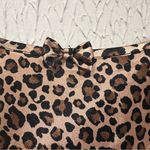 Morgan Taylor Leopard Print Satin Slip dress Nightgown size medium Photo 4