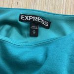 EXPRESS Teal Sleeveless Cut Out Back Pleat Medium Scoop Neck Photo 5
