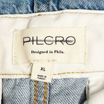 Anthropologie Pilcro Denim Shorts Size XL Light Wash Relaxed Fit Elastic Waist Normcore Casual Photo 5