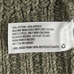 Mossimo Large Olive Green Cable Knit Cardigan Sweater Shawl Collar Boho Grandpa Photo 3