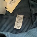 Elan  Sapphire Blue Comfy Front Slit Flare Wide Leg Ribbed Pants Size M NWT Photo 10