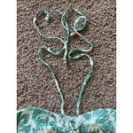 By Together  Tropical Palm Hawaiian Floral‎ Smocked Cutout Crop Top Womens Medium Photo 4