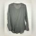 J.Jill Woman’s Sheer Grey Lightweight Blouse Size Medium Gray Photo 5