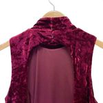 Lulus  In the Louvre Burgundy Velvet Backless Maxi Dress Long Gown Womens Size XS Photo 8