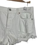 Free People Loving Good Vibrations Denim Shorts in White Size 28 Photo 8