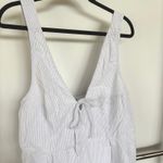 Free People  Mika Stripe Tank Peplum Nautical Top Adjustable Beach Vacation XL Photo 4