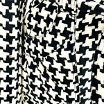 Me Jane  Houndstooth Trench Coat Jacket Size S Wool Blend Black White Photo 4