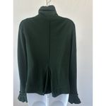 Soft Surroundings Women's Green Wool Blend Military Button Sweater Sz S (b17) Photo 2