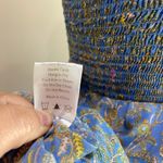 XIRENA Lori Floral Lightweight Smocked Mini Dress Size M Blue Photo 10