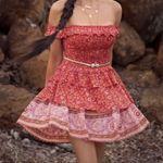 Spell & The Gypsy Collective Spell & The Gypsy Dahlia Ra-Ra Smocked Tiered Boho Mini Dress NWT Photo 0