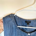 Talbots Blue Pintucked Tencil Chambray Demin Button-Up Shirt Dress Size 16 Photo 6