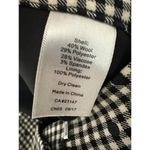 Talbots Dress Pants Women 2 Black White Wool Gingham Polka Dot Bow Ankle Detail Photo 8