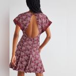 Free People Sweet Talker Lace Mini Dress Size XS Burgundy Floral 90s Grunge Boho Photo 15