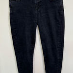 AGOLDE  Sophie Mid Rise Raw Hem Crop Skinny Black Jeans‎ 28 Photo 0