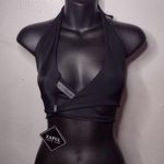 Zaful Black Crisscross Halter Bikini Top Photo 0