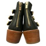 Loeffler Randall  Fenton Black Leather Bootie Gold Hardware Size 9.5 Photo 6