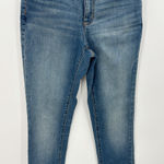 Lands' End Medium Wash Stretch Waistband Cotton Blend Skinny Denim Jeans Women 6 Photo 0