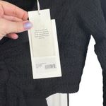 Likely NWT Eila Dress Black Textured Cutout Ring Deep V Midi A-Line Cocktail 6 Photo 7