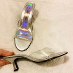 Fanfares Vintage  iridescent rainbow silver heels Photo 0