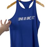 Nike  Pro Dri-FIT Training Women's Large Royal Blue Racerback Tank Slim Fit Gym Photo 1