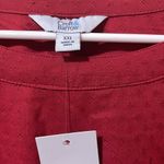 Croft & Barrow Women’s New  Red Midi Dress Long Sleeve Smocked Waist An… Photo 3