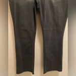 Frye & Co. Button Front Flare Fray Hem Jeans In Charcoal Wash Size 8 Black Photo 7