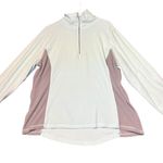 Old Navy Colorblock Fleece 1/4 Zip Womens XXL Mint Green Grey Outdoor Active Photo 1