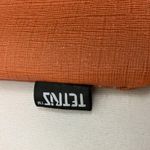 Ipsy Geometric Orange and Brown Small Pouch Photo 3