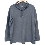 L.L.Bean Gray Softlight Quilted Funnel Neck Sweater Sz XL Photo 0