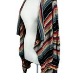 Polo Ralph Lauren Draped Cardigan Sweater Multicolor Striped Linen Silk Womens M Red Size M Photo 2