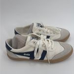 Gola Badminton Court Sneakers in Off White/Baltic/Gum Blue Size 8 Photo 4