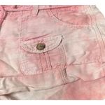 American Eagle Y2K Linen Blend Micro Shorts Womens Sz 6 Pink Tie Dye Low Rise Photo 1