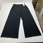 Eileen Fisher Wide Leg Full Length Pant Pull-on Small Black Organic Cotton NEW Photo 0