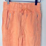 Athleta Cactus Peach Cabo Linen Pull-on Jogger Pants Size 0 Photo 3