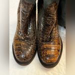 UGG  Women's Aldabella Boots Shoes Italy Ink Charcoal Croc Shearling Photo 7