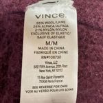 Vince  Women's Purple Wool Alpaca Knit Long Sleeve High Neck Sweater Top Size M Photo 3
