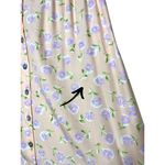 Susan Bristol Susan Bristol Y2K Floral Print Button Front Pink Maxi Aline Skirt Large Photo 3