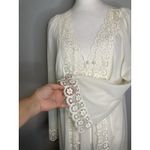 Vintage Nightgown/Robe Womens M 14/16 White Lace Nylon Long Peignoir Set Sears Size M Photo 5