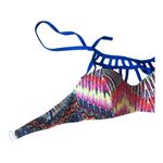 Tinibikini  Swimwear Bikini Top Women Size S Blue Multicolor Tie-Dye Pool Beach Photo 1
