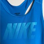 Nike ‎ Pro Women Size XS Blue Logo athletic tank top Photo 1