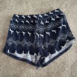 Navy Christmas Pajama Shorts Blue Size M Photo 0